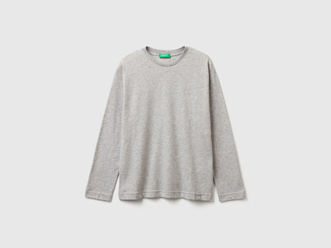T-shirt com gola redonda de algodão - ucb_image_FS