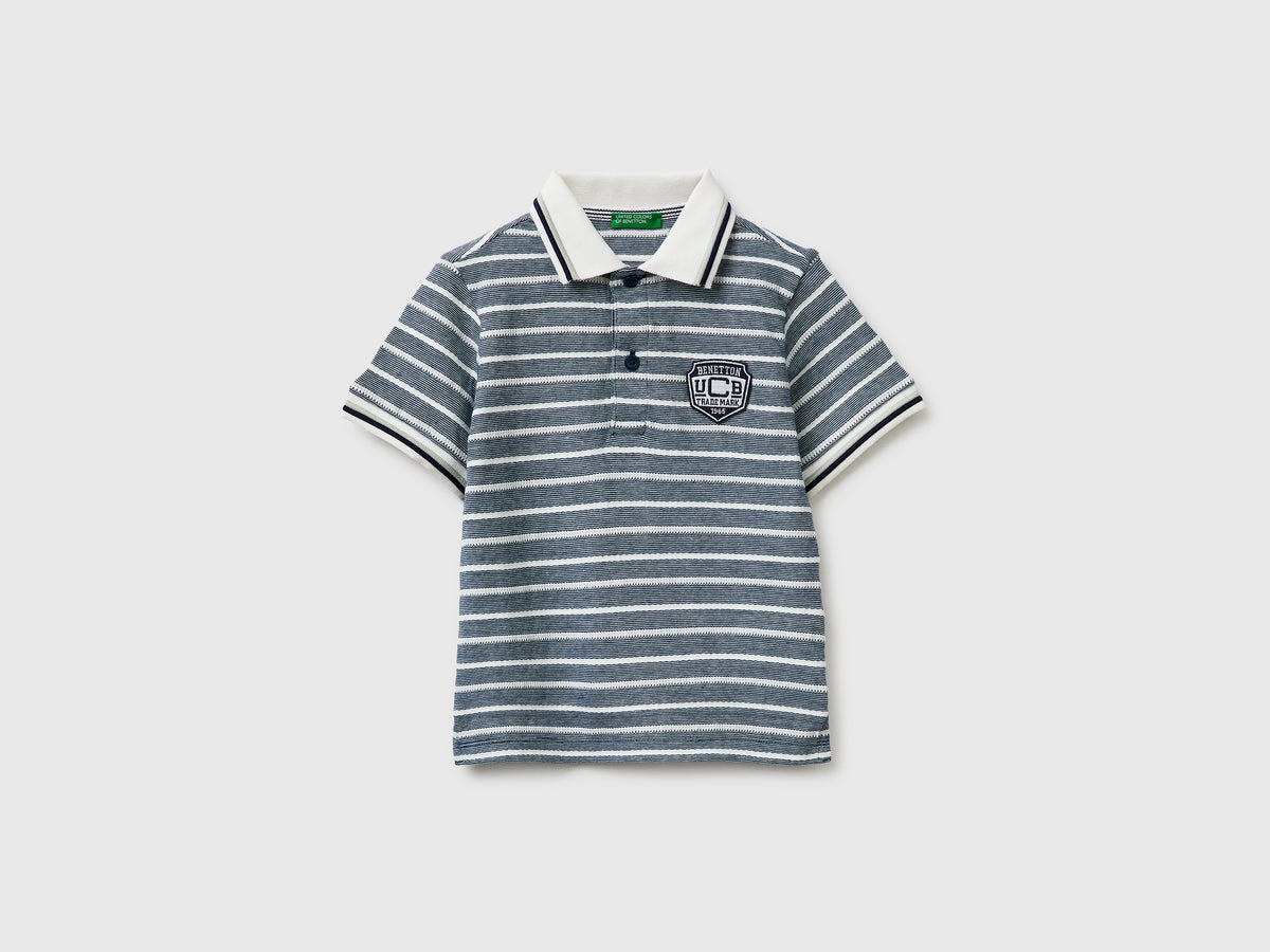 Polo às riscas com patch - ucb_image_FS