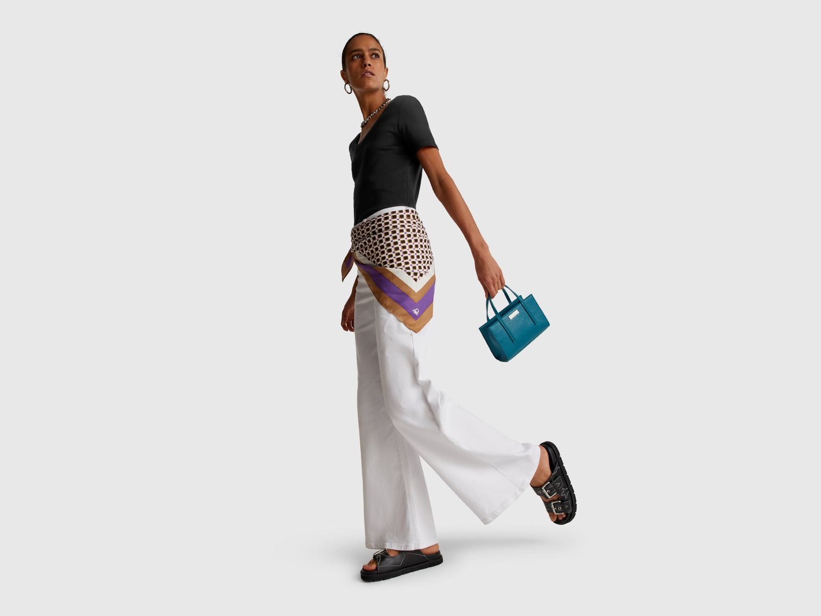 Short sleeve t-shirt in long fiber cotton