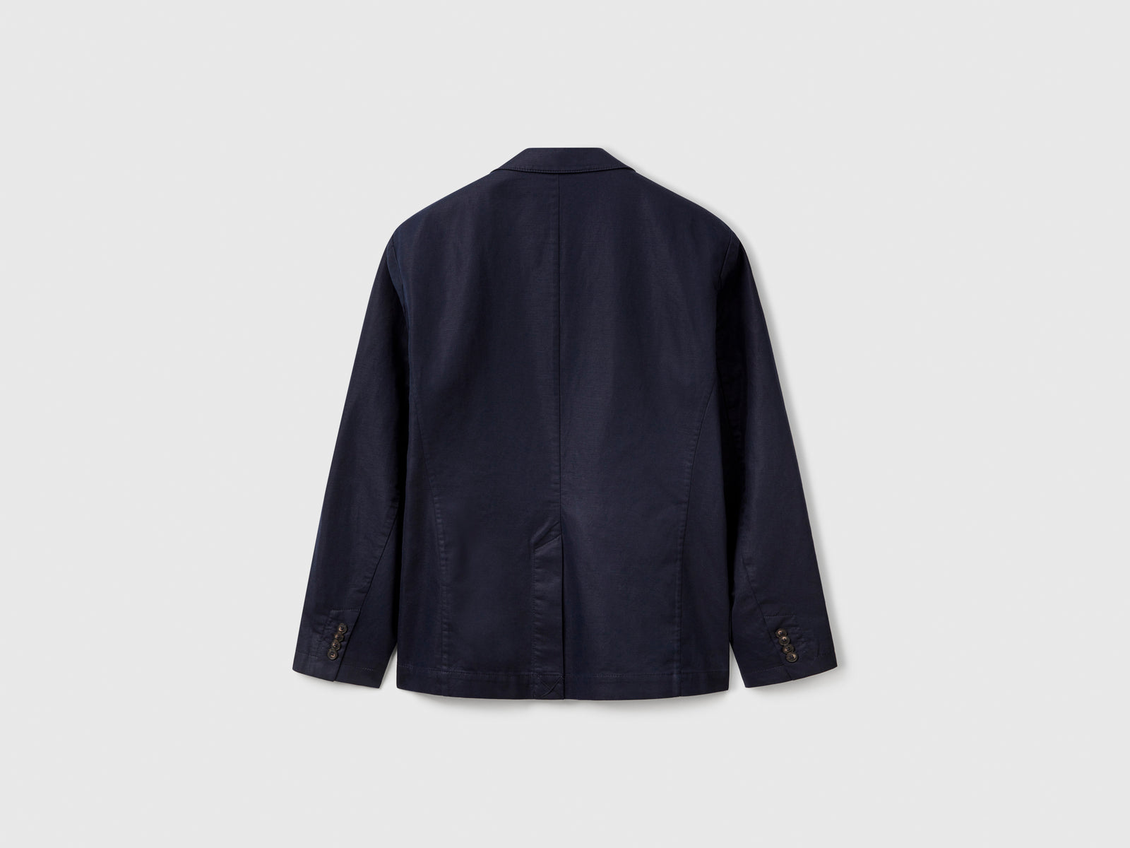 Blazer slim fit em mistura de viscose elástica. - ucb_image_BS