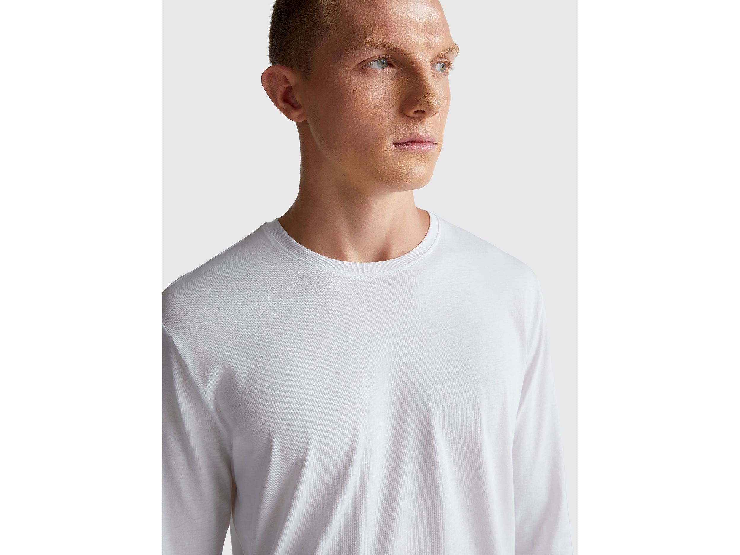 T-shirt de manga comprida em algodão puro - ucb_image_FY