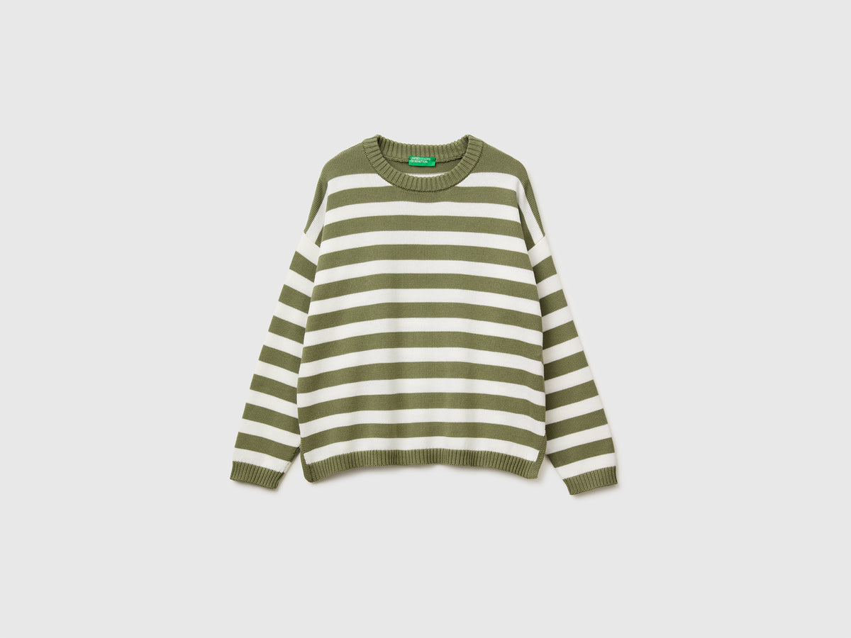 Striped sweater in tricot cotton - ucb_image_FS
