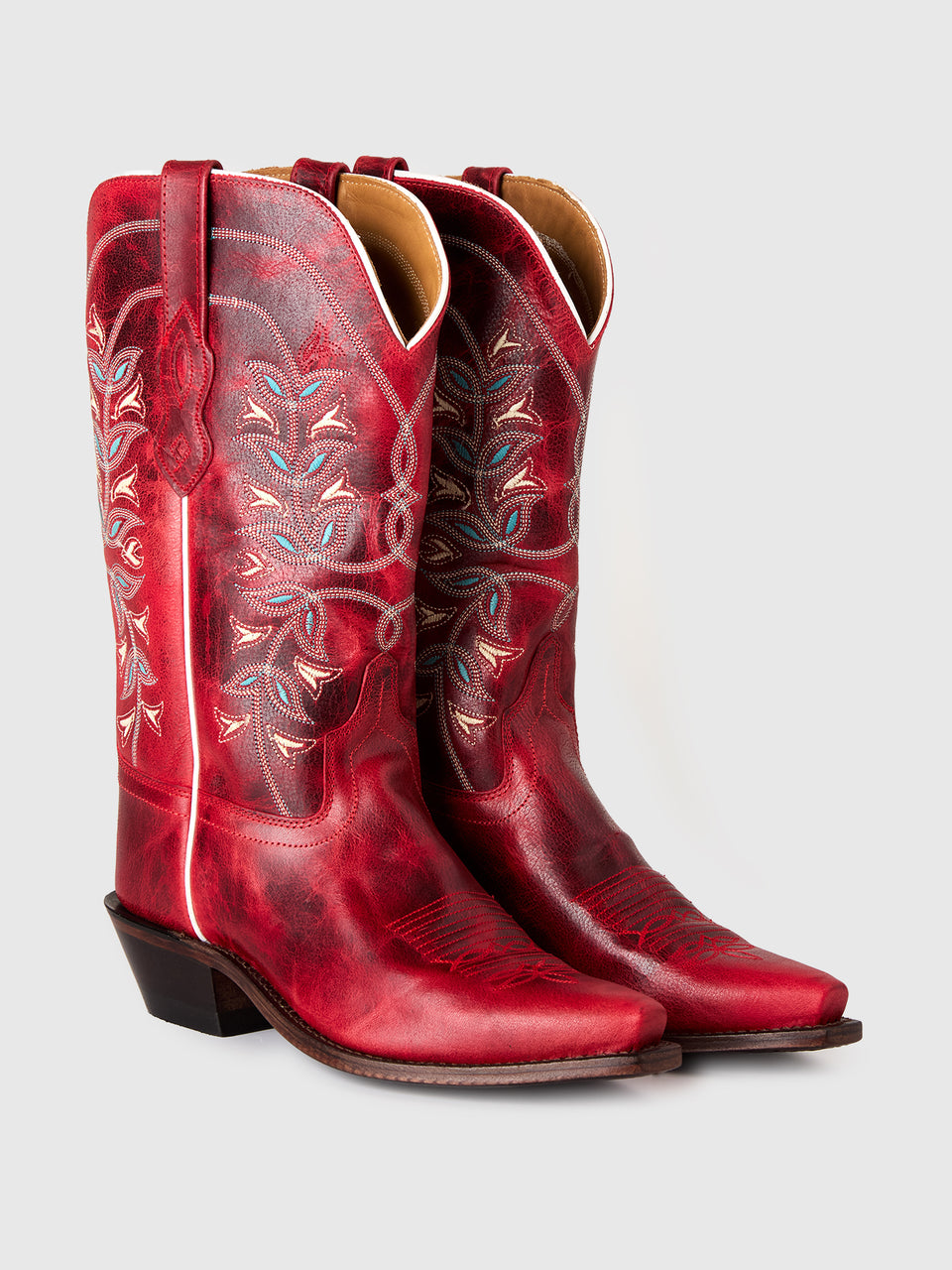 Botas texanas de cano longo vermelhas - ucb_image_FS
