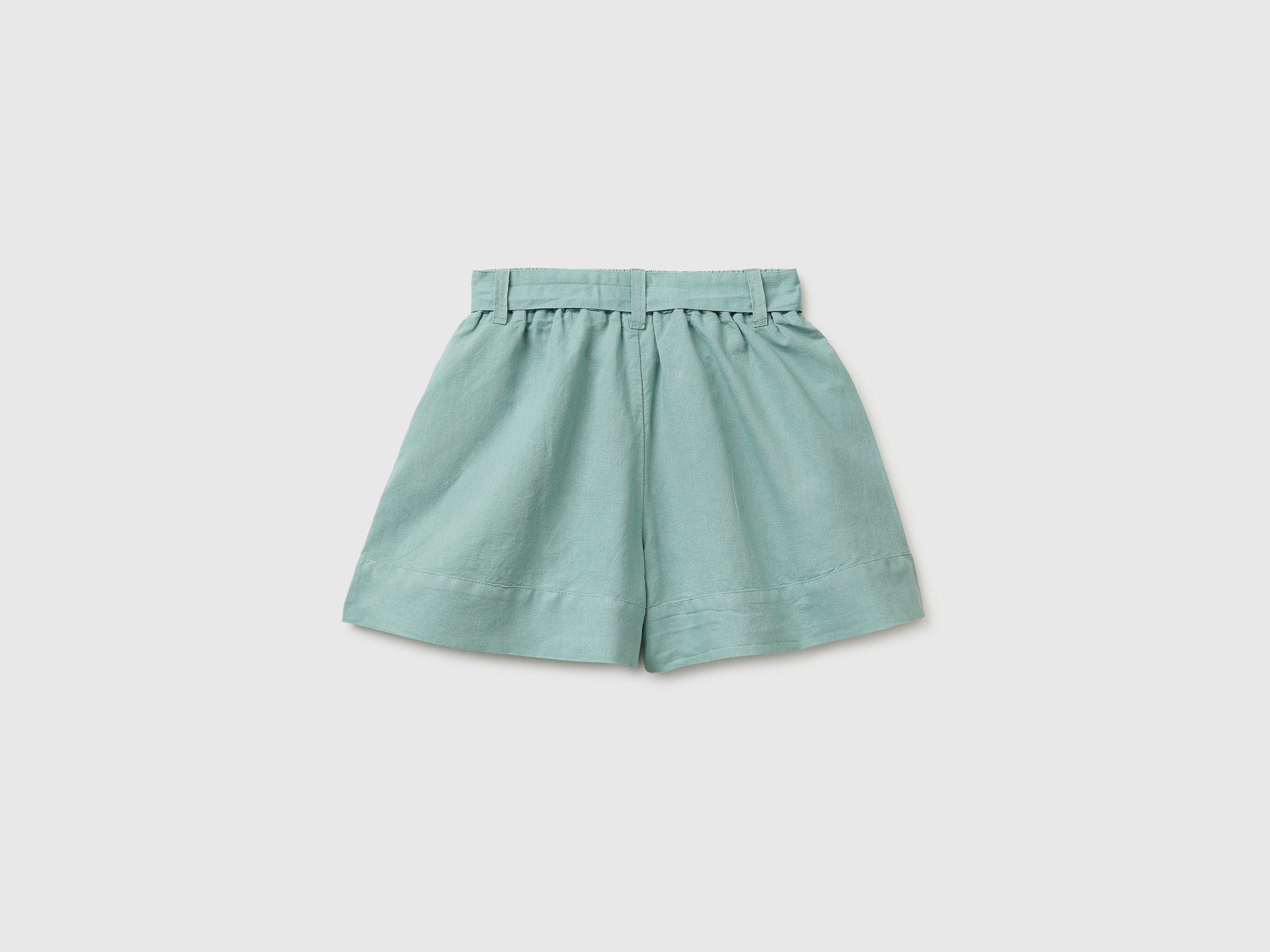 Linen blend shorts with sash - ucb_image_BS