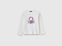 T-shirt in organic cotton with glittery logo - ucb_image_FS