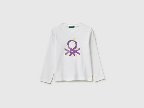 T-shirt in organic cotton with glittery logo - ucb_image_FS