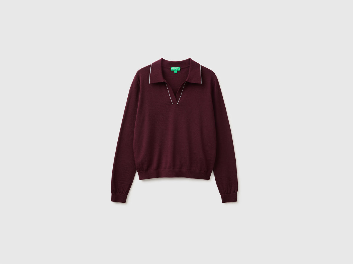 Polo de malha em pura lã Merino - ucb_image_FS