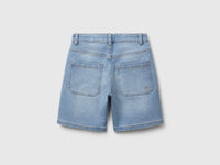 Straight Bermuda shorts in stretch denim - ucb_image_BS