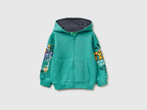 Oversized sweatshirt with zip and prints - ucb_image_FS