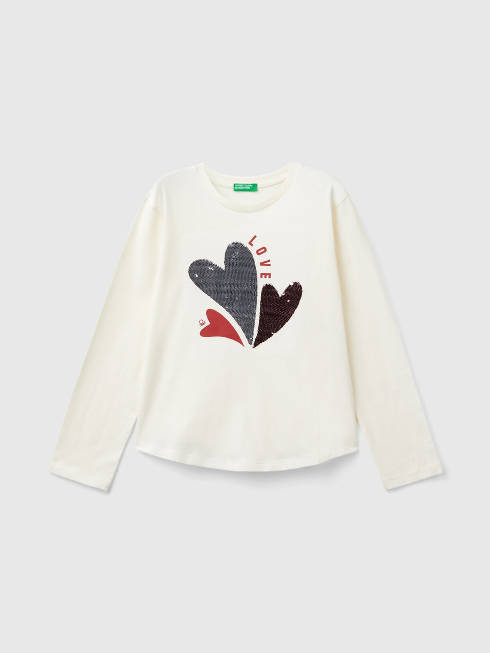 T-shirt com lantejoulas em algodão orgânico - ucb_image_FS
