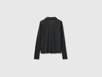 Camisola estilo polo em canelado com botões - ucb_image_BS