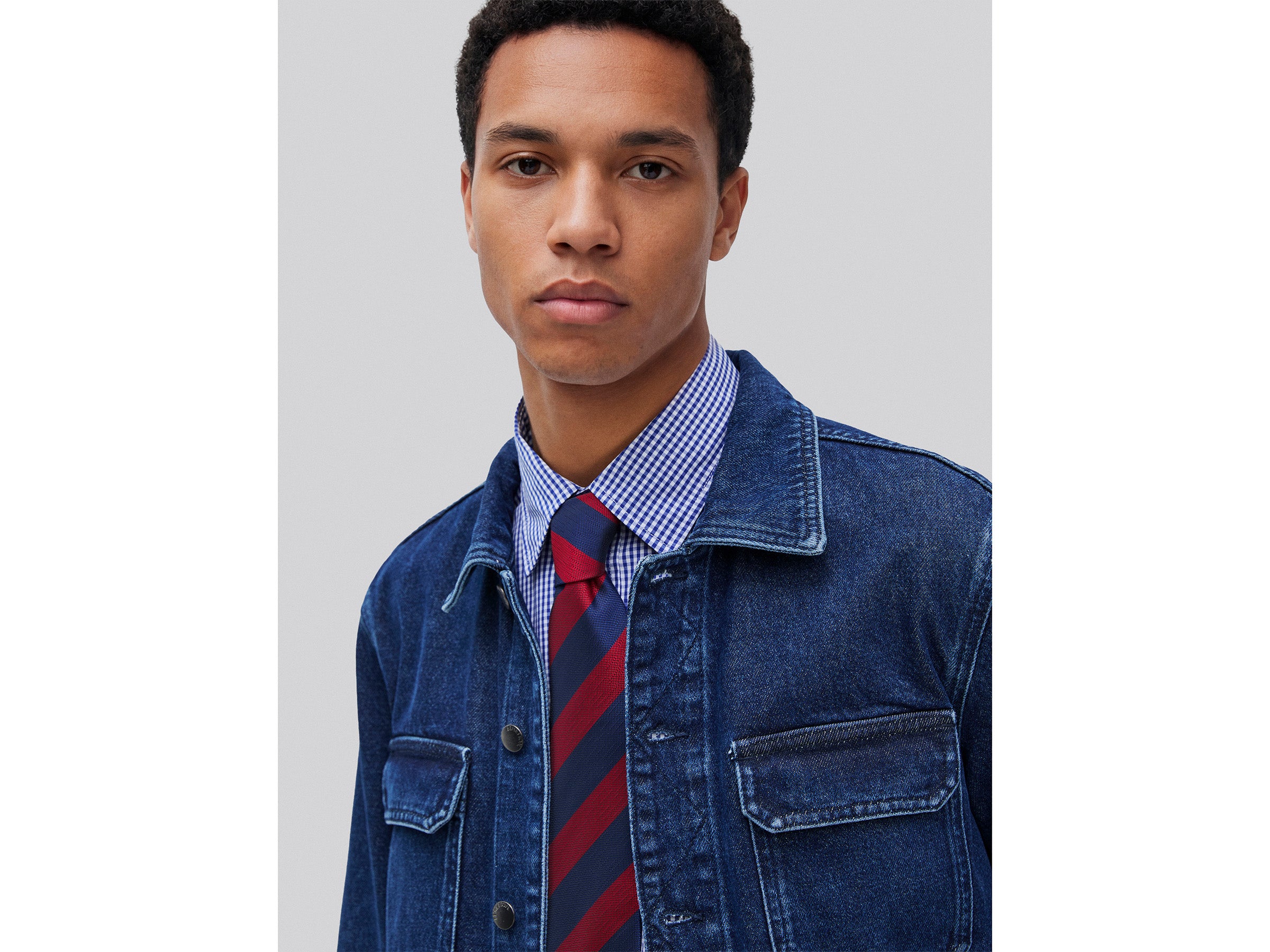 Blusão em denim regular fit - ucb_image_FY