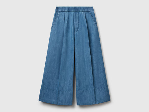 Cropped denim trousers - ucb_image_FS