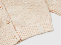 Organic cotton crew neck cardigan - ucb_image_DS1