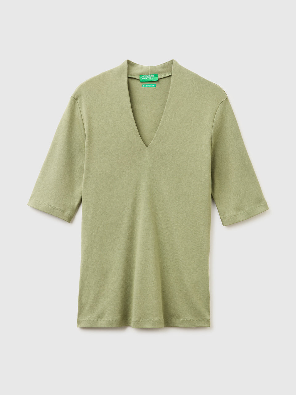 T-shirt slim fit em algodão de fibra longa - ucb_image_FS
