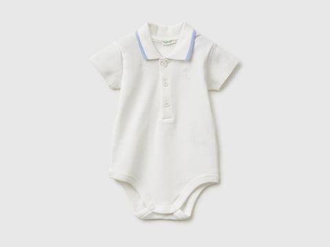 Polo onesie in organic cotton - ucb_image_FS