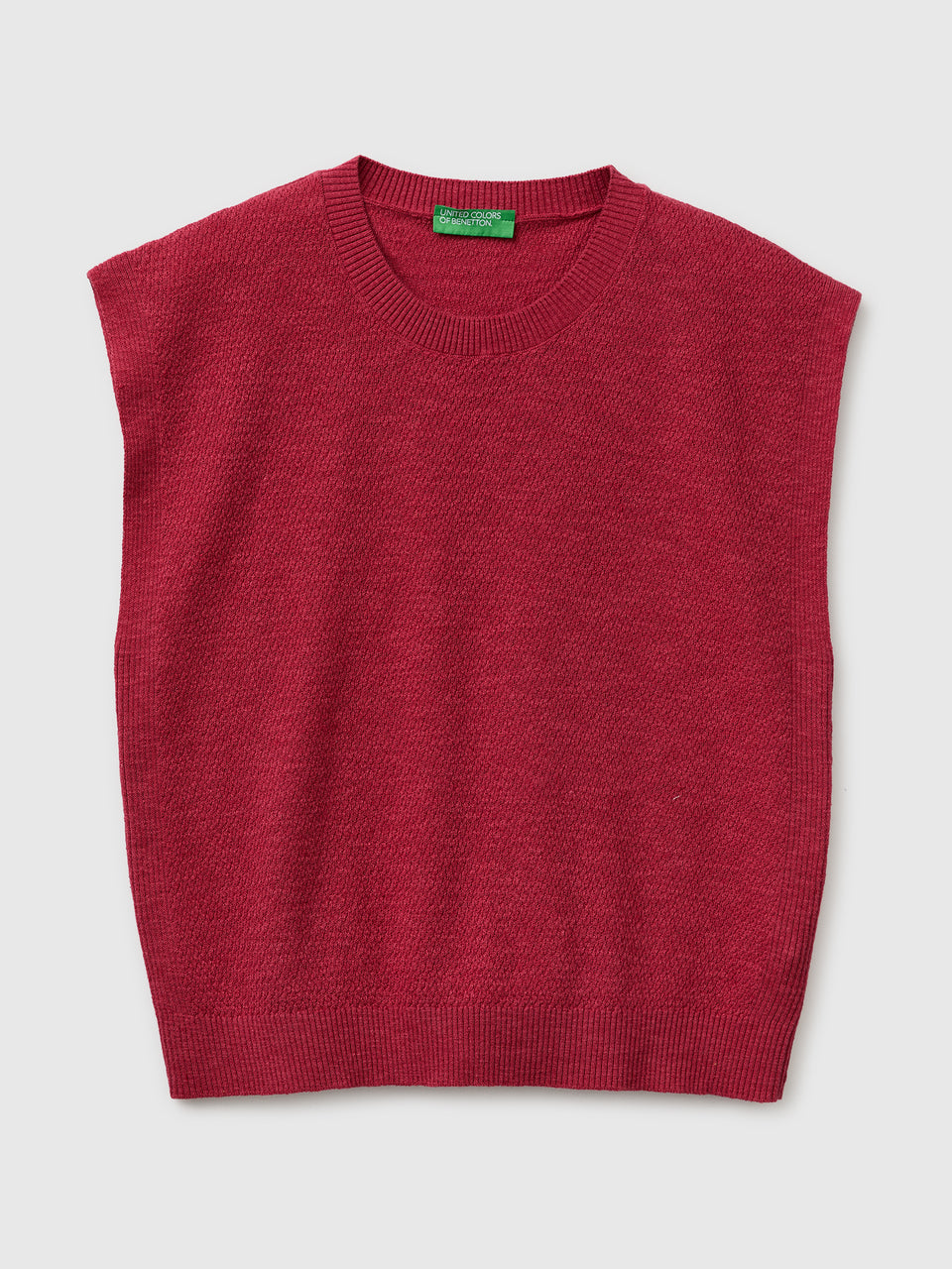 Sleeveless linen blend sweater - ucb_image_FS