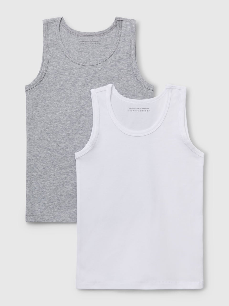 Duas t-shirts sem mangas em algodão orgânico stretch - ucb_image_FS