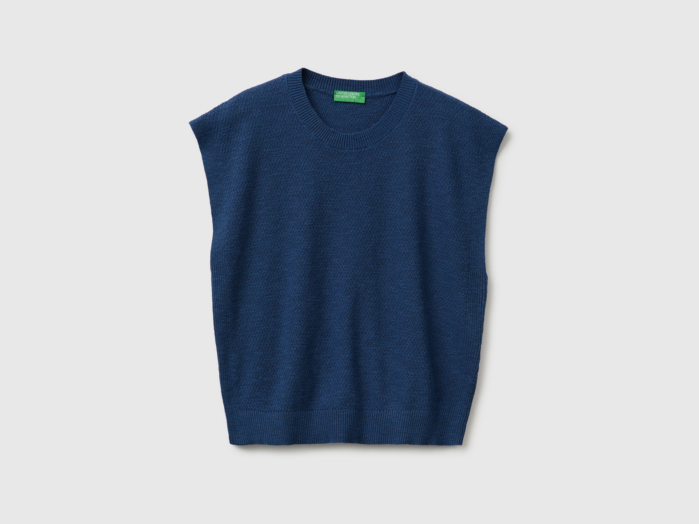 Sleeveless linen blend sweater - ucb_image_FS