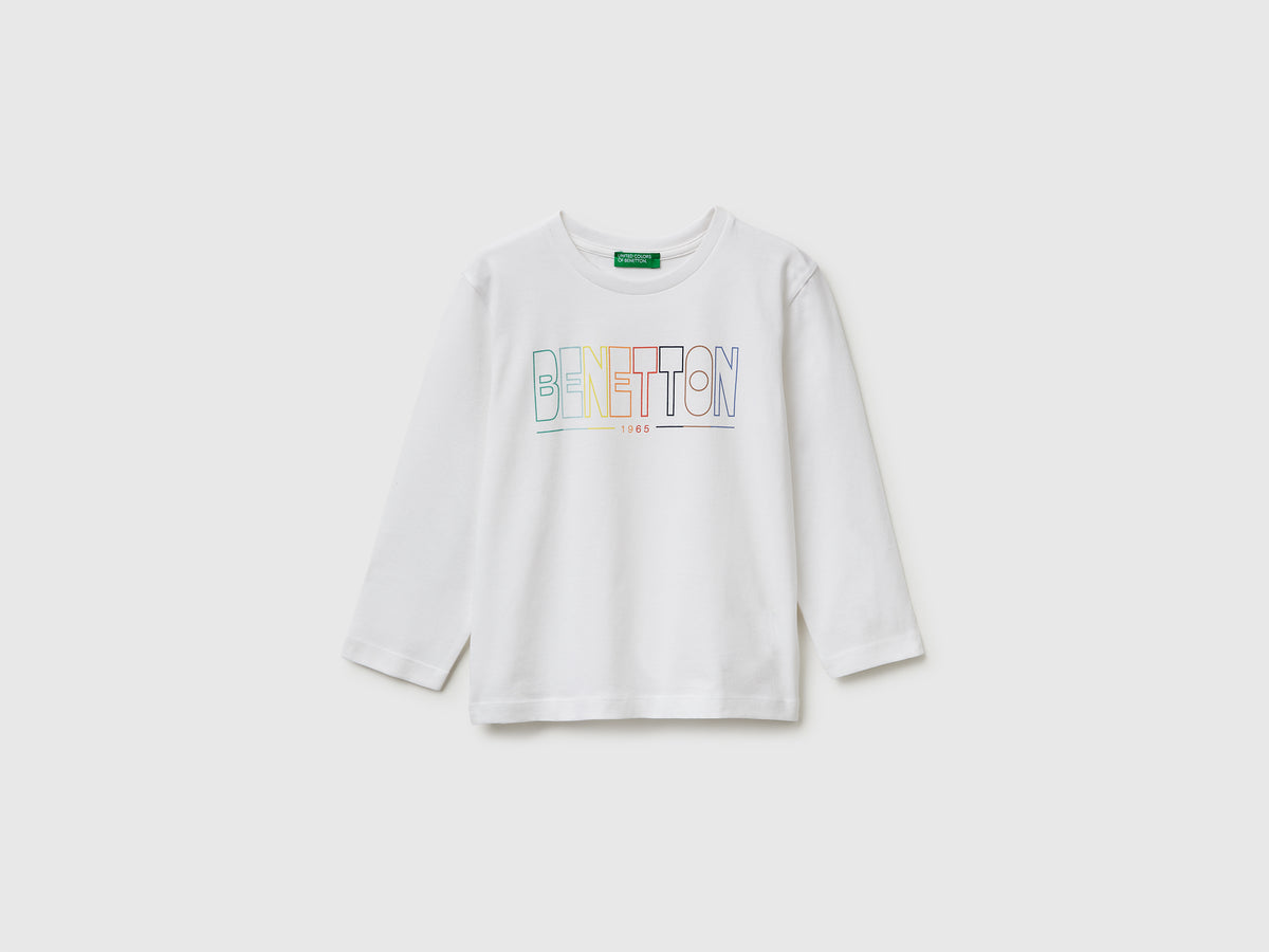 T-shirt com estampa logótipo em algodão orgânico - ucb_image_FS