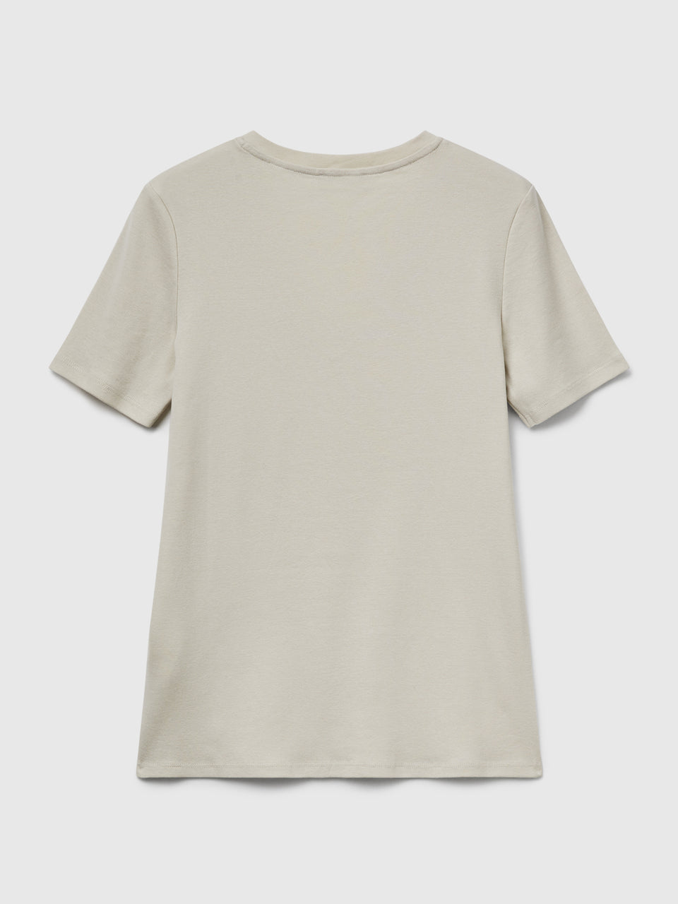 T-shirt em algodão puro com decote em V - ucb_image_BS