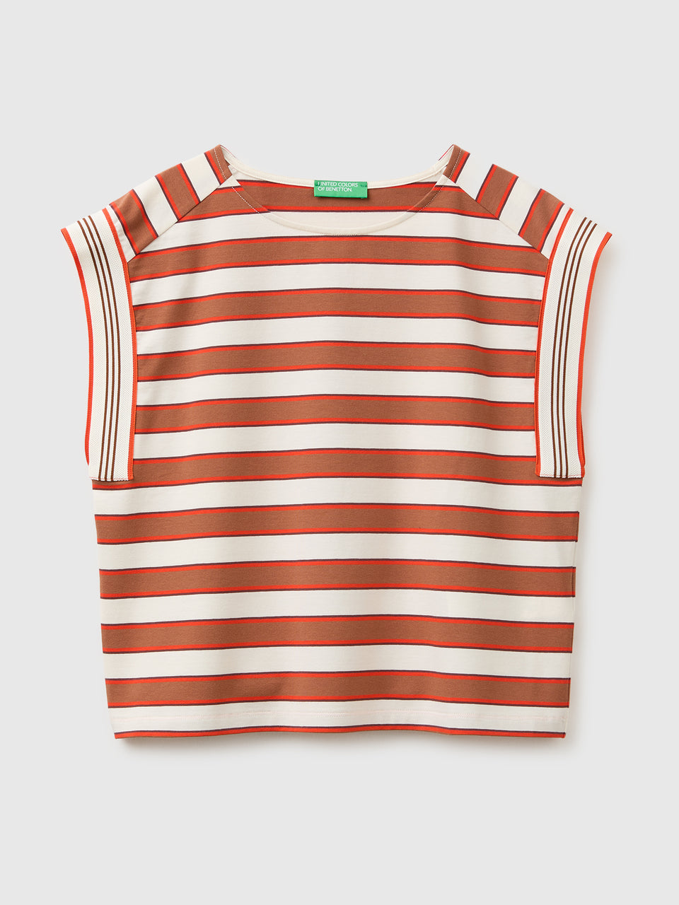 T-shirt sem mangas às riscas - ucb_image_FS