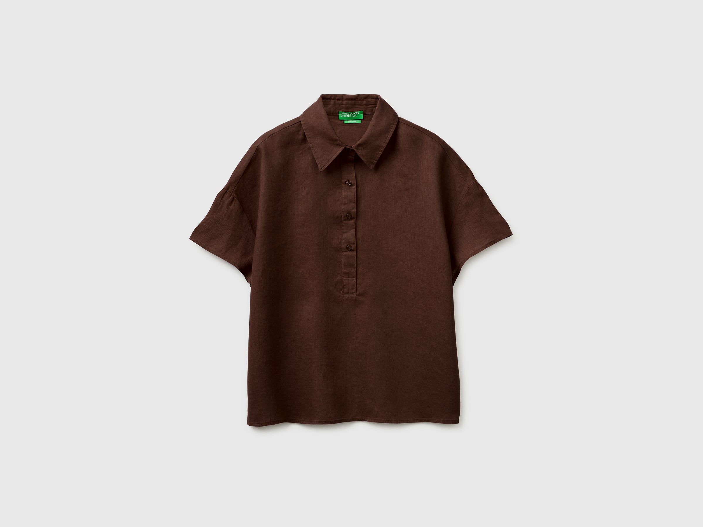 100% linen short-sleeved blouse - ucb_image_FS