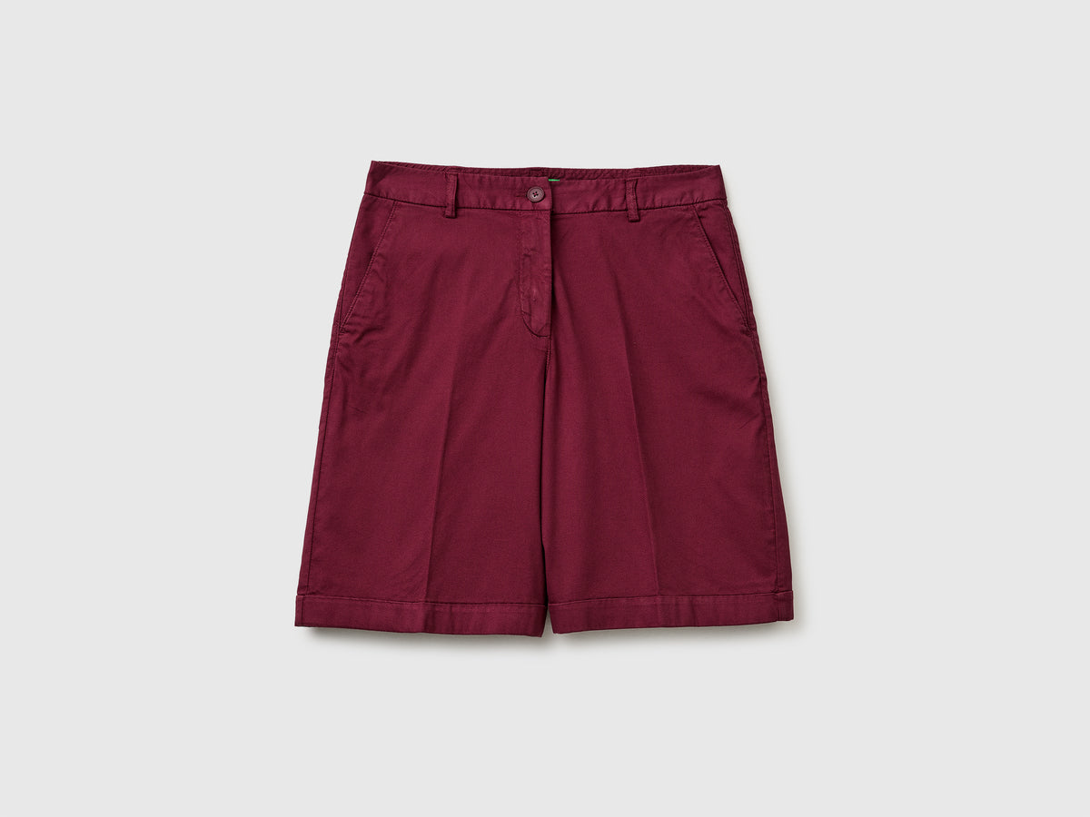 Regular fit Bermuda shorts with turn-ups - ucb_image_FS