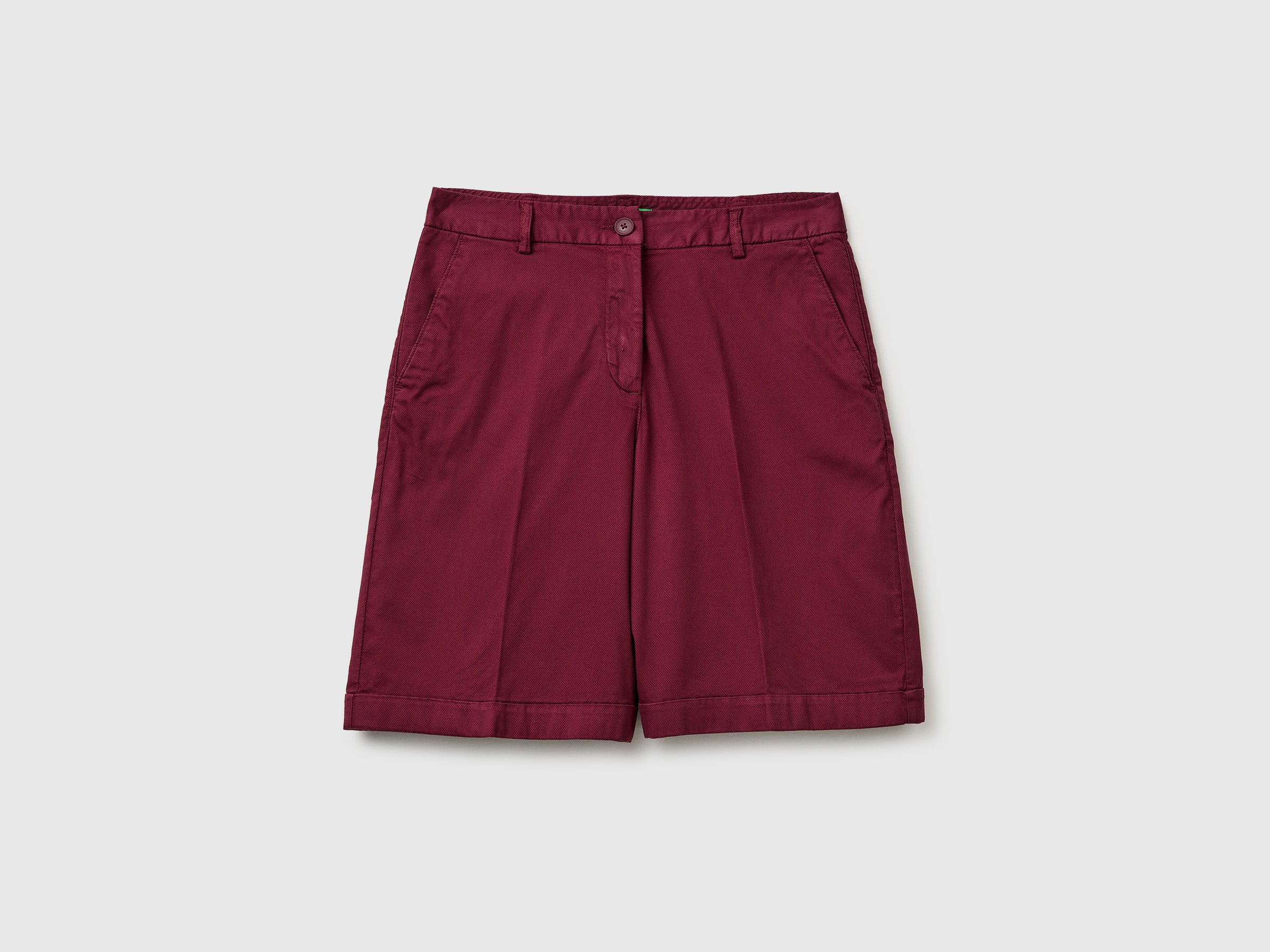 Regular fit Bermuda shorts with turn-ups - ucb_image_FS