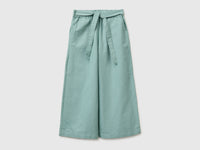 Linen blend trousers with sash - ucb_image_FS