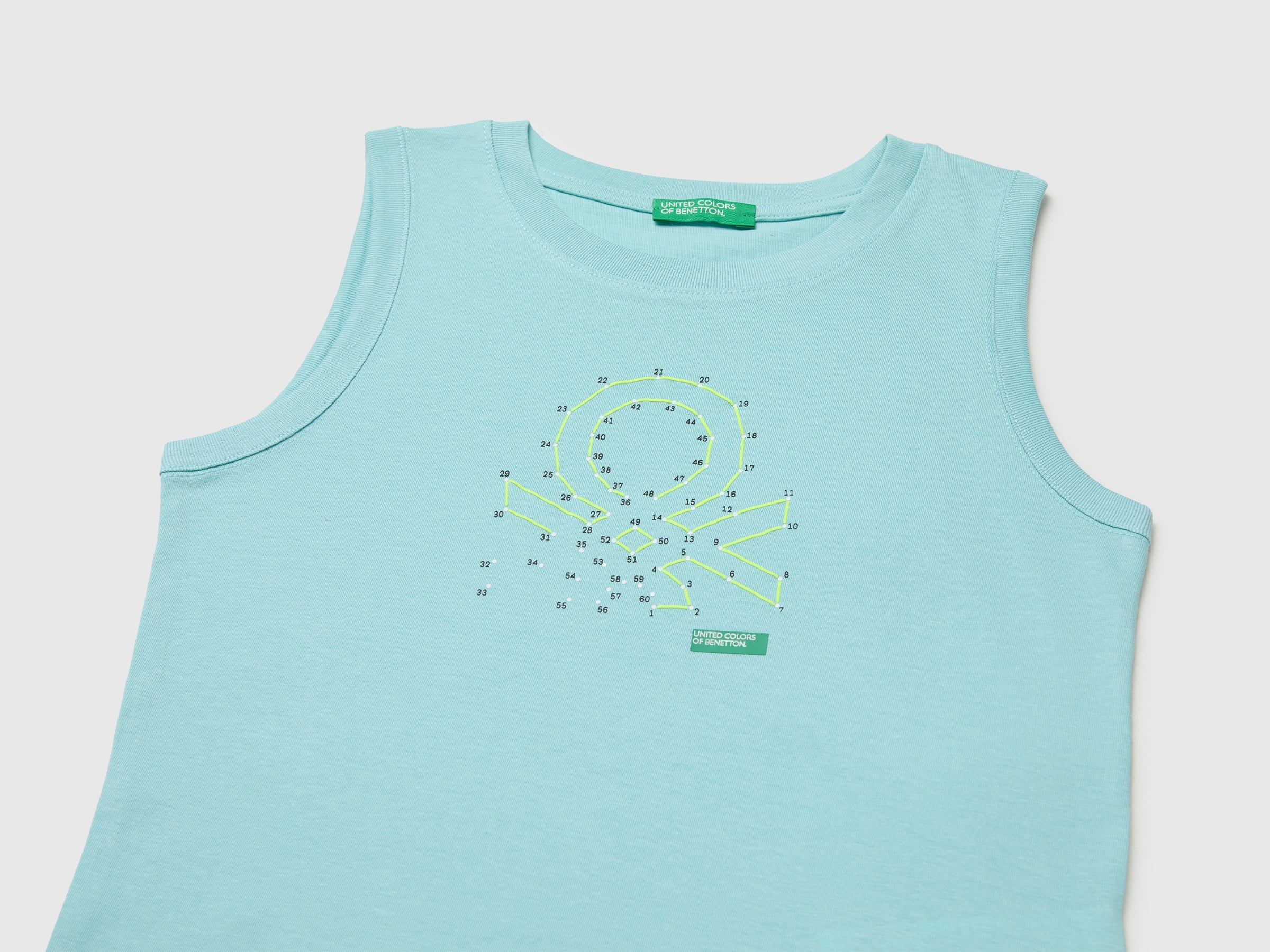 Organic cotton tank top with logo print - ucb_image_DS1