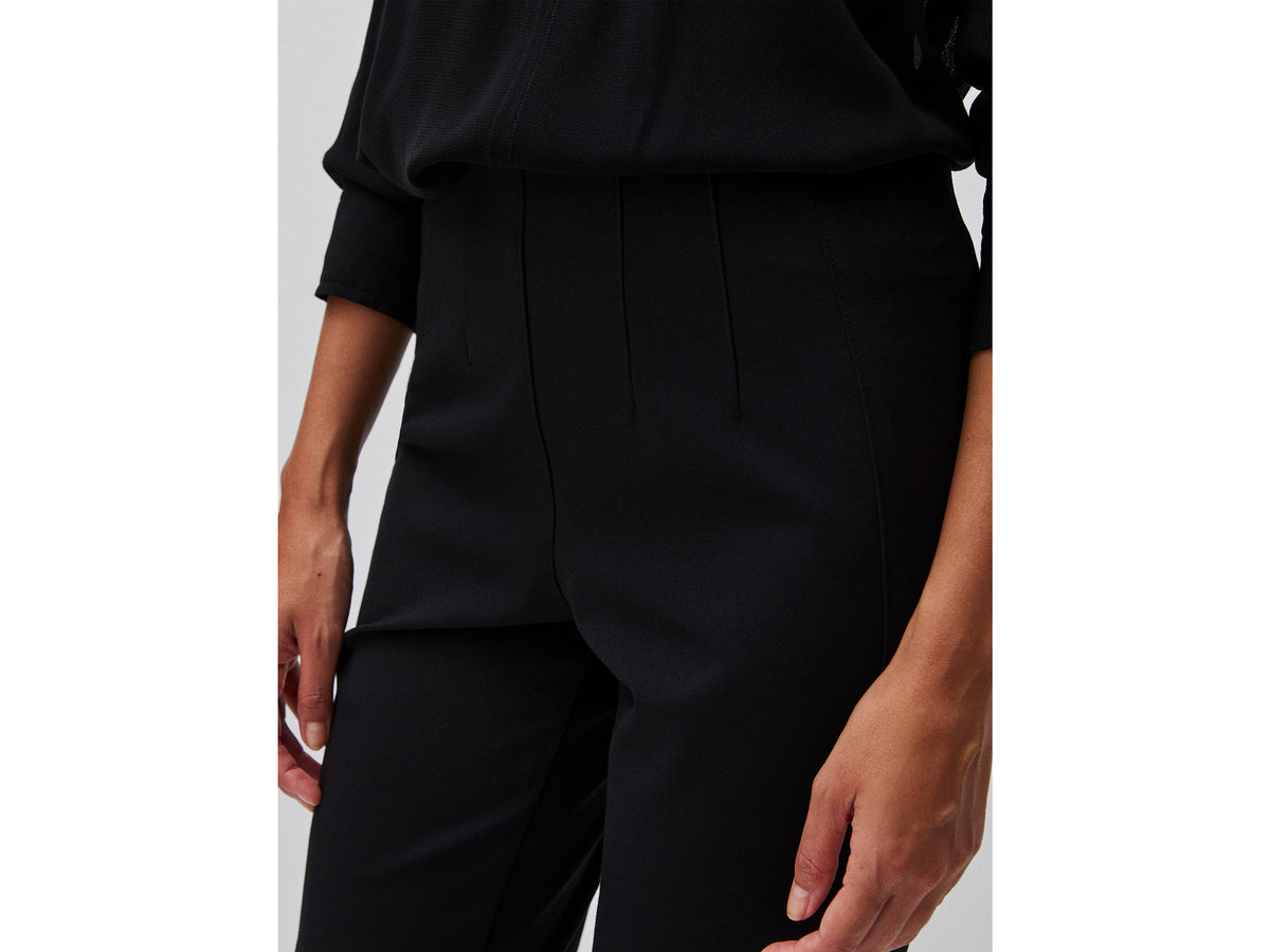 Calças elegantes trompete em mistura de viscose elástica - ucb_image_FY