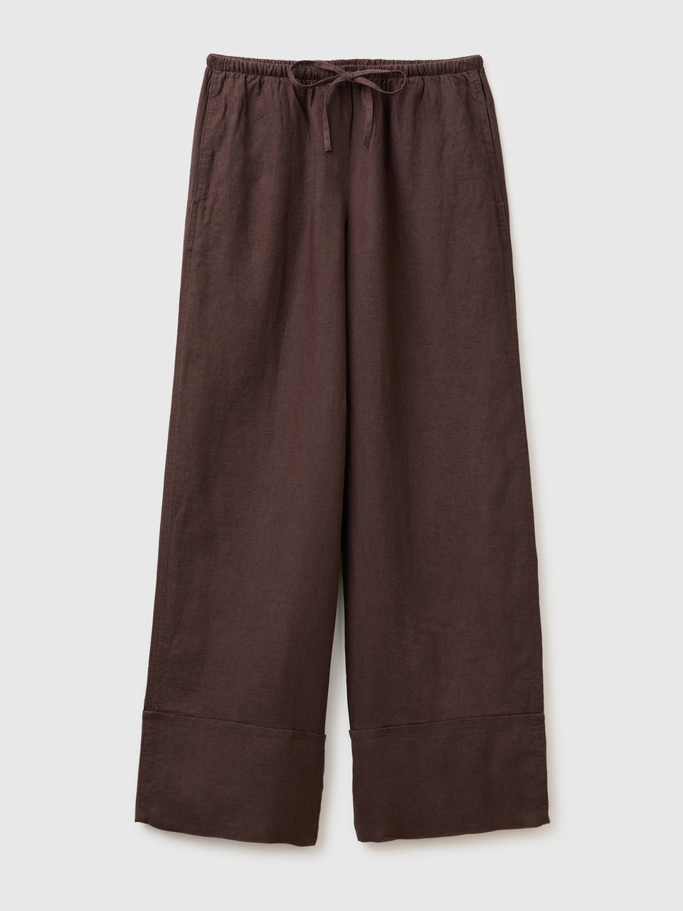 100% linen cuffed trousers - ucb_image_FS