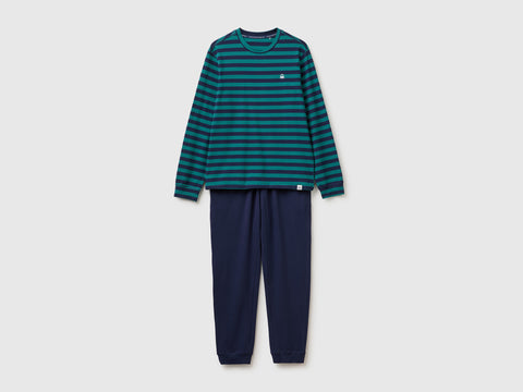 Pijama comprido com logótipo em algodão stretch - ucb_image_FS