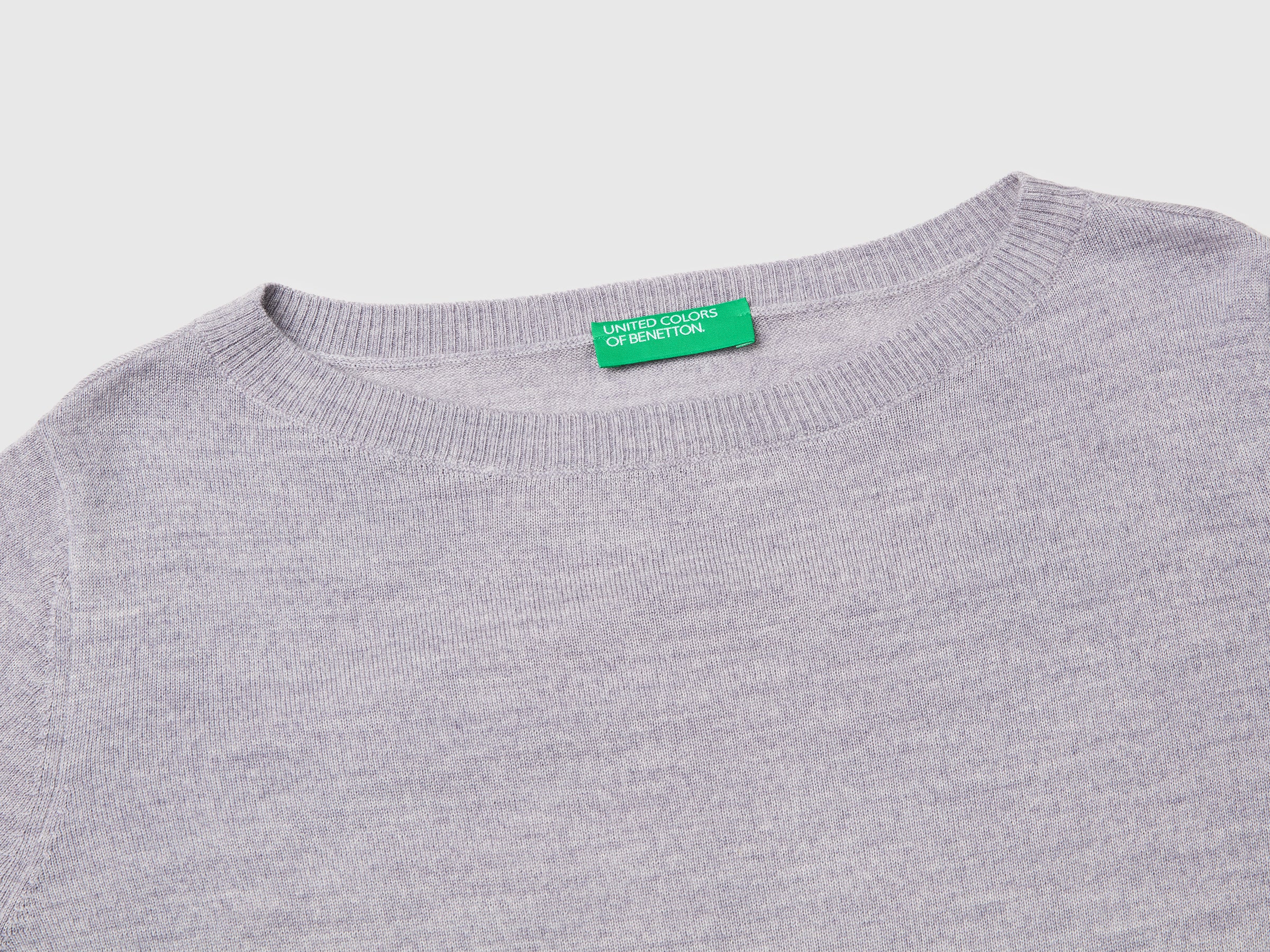 100% Merino wool boat neck sweater - ucb_image_DS1