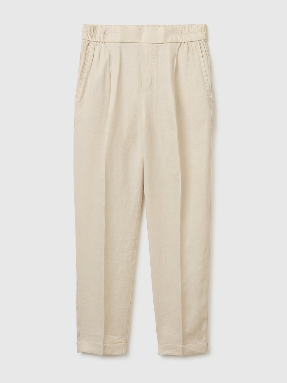 100% linen cigarette trousers - ucb_image_FS