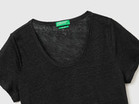 Round-neck T-shirt in pure linen - ucb_image_DS1