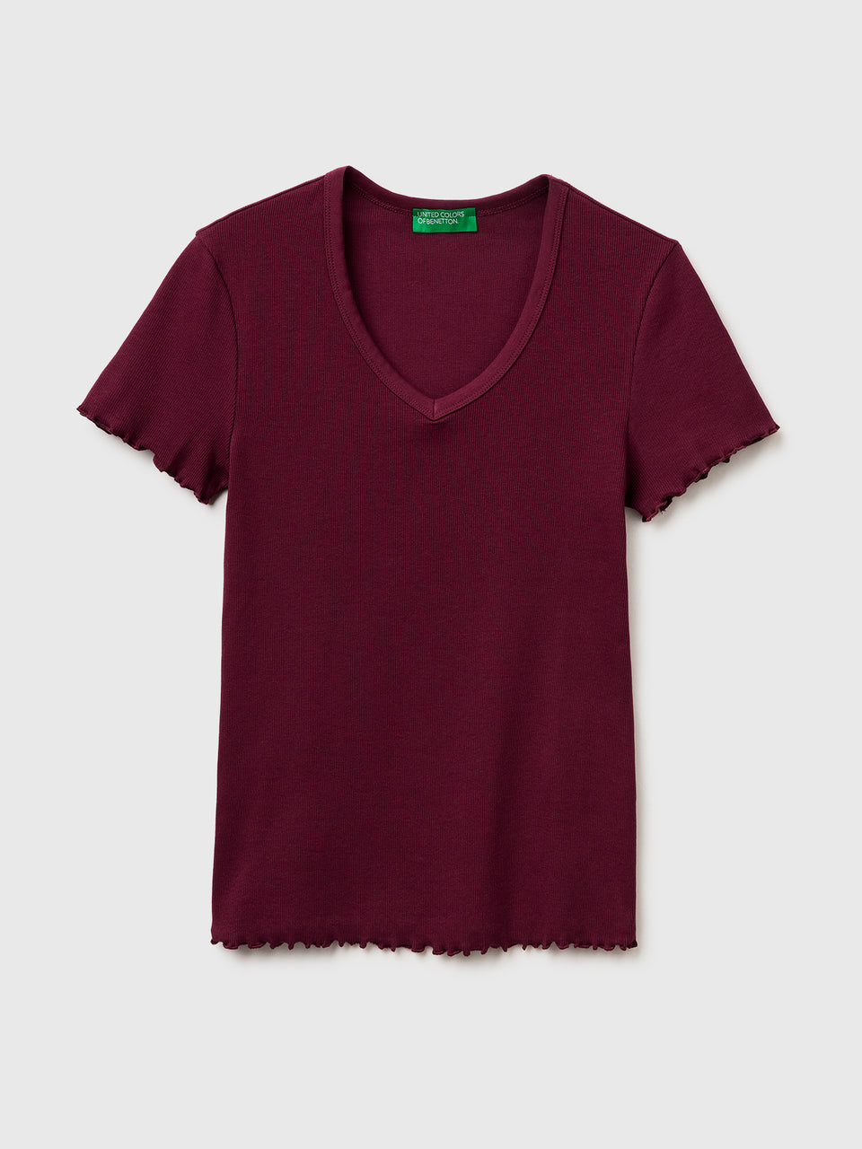 Ribbed V-neck T-shirt - ucb_image_FS
