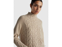 Camisola de gola alta em pura caxemira - ucb_image_FY