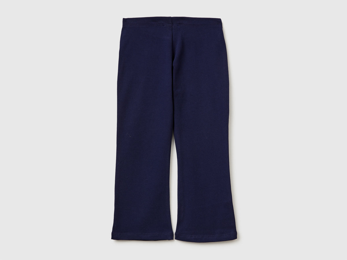 Leggings à boca-de-sino em algodão stretch - ucb_image_BS
