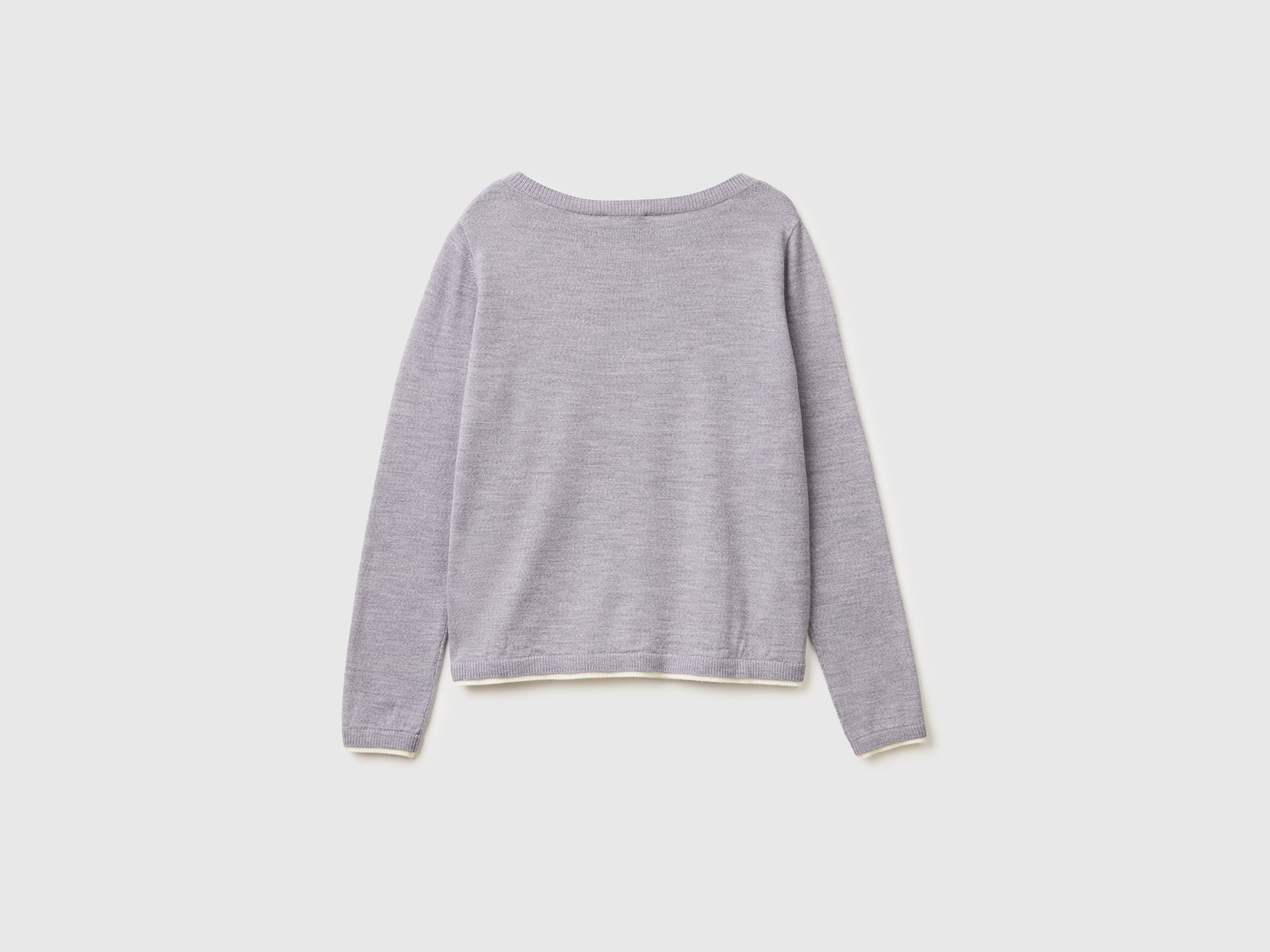 100% Merino wool boat neck sweater - ucb_image_BS