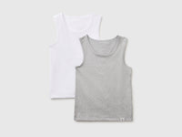 Duas t-shirts sem mangas interiores em algodão stretch - ucb_image_FS