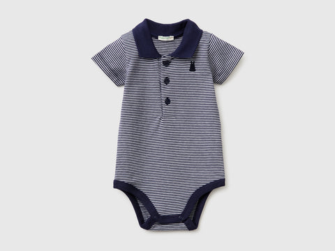 Polo onesie in stretch cotton - ucb_image_FS