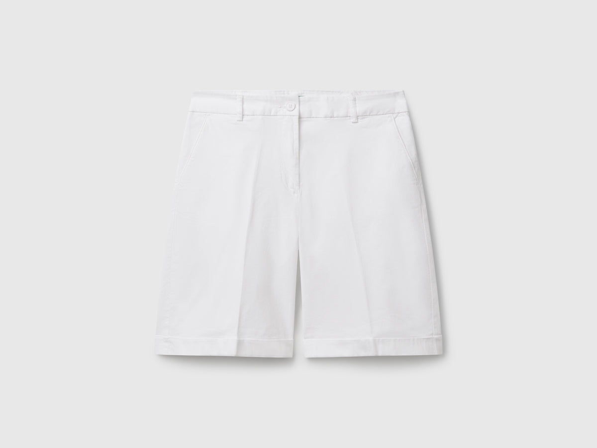 Bermudas com dobra em algodão stretch - ucb_image_FS
