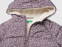 Casaco acolchoado estampado às flores com capuz - ucb_image_DS1