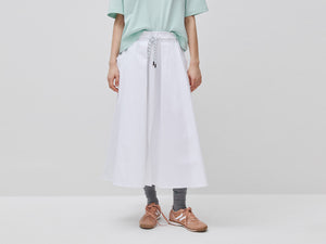 Midi skirt with drawstring