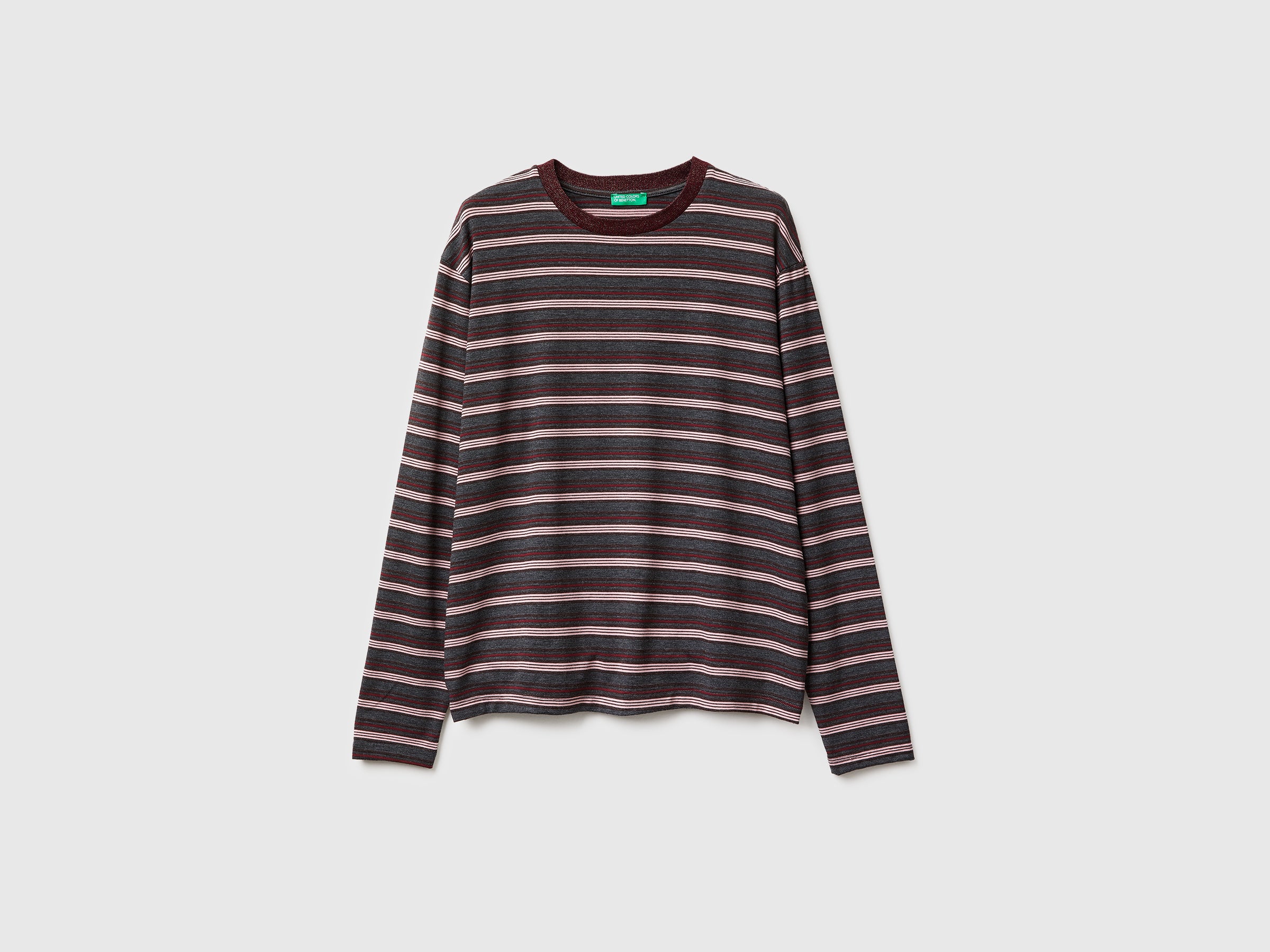 T-shirt às riscas com gola lurex - ucb_image_FS