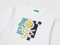 T-shirt in organic cotton with logo print - ucb_image_DS1