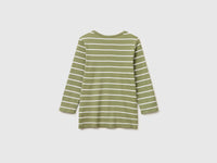 T-shirt às riscas com decote à barco - ucb_image_BS
