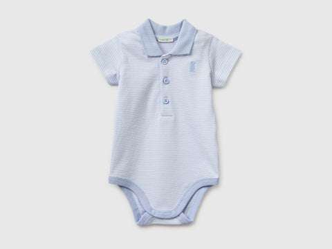 Polo onesie in stretch cotton - ucb_image_FS